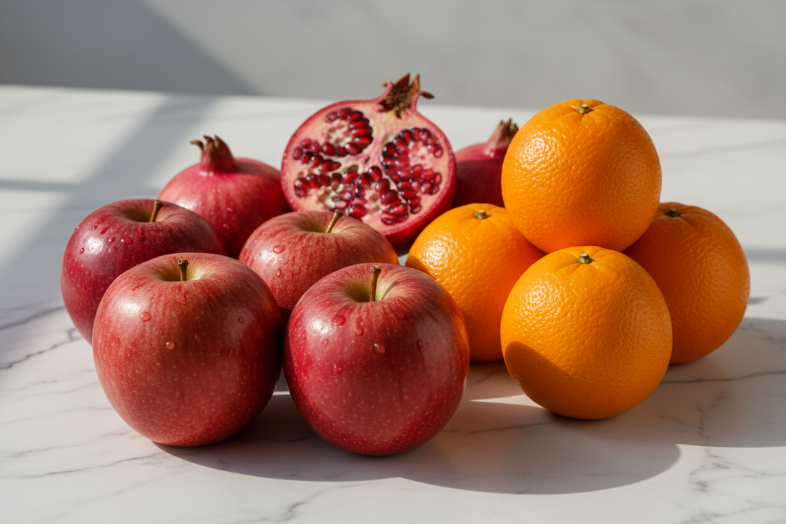 The Power Trio: Kashmiri Apples, Kinu Oranges & Pomegranates for Your Health